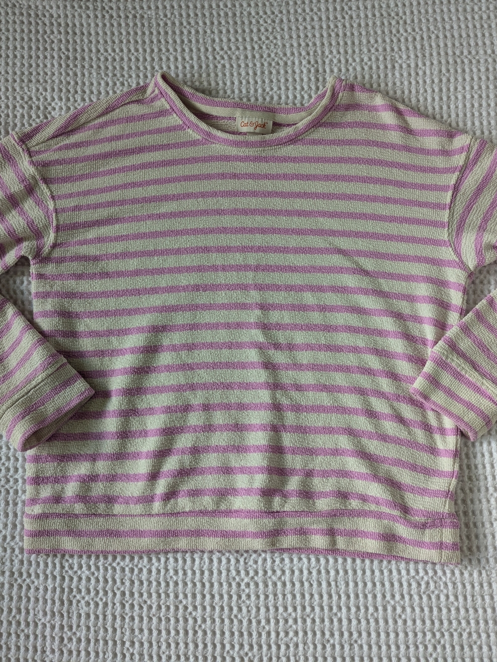 Cat & Jack Pink and Cream Striped Kids Top
